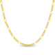 Close Out Deal- 14K Yellow Gold Figaro Necklace (Size - 24). Gold Wt 2.80 Gms