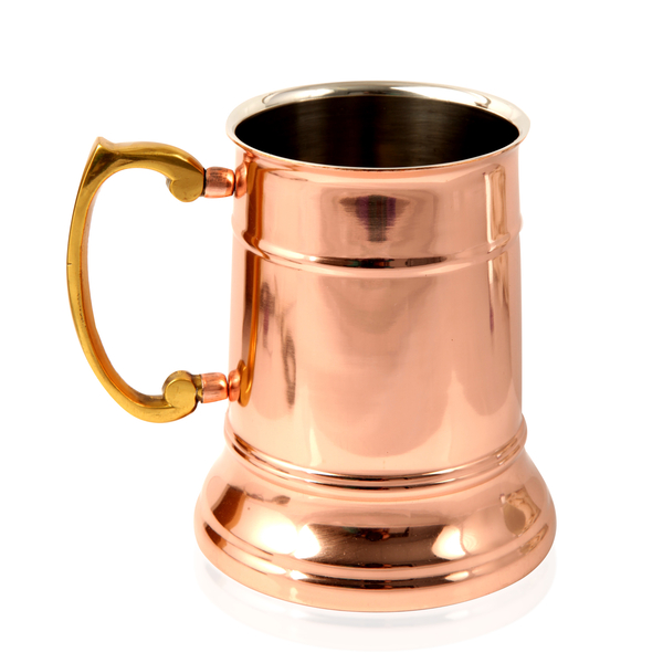 Home Decor - Tankard Mug in Rose Gold Tone