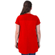 TAMSY Poplin Tunic Blouse (Size S,8-10) - Red
