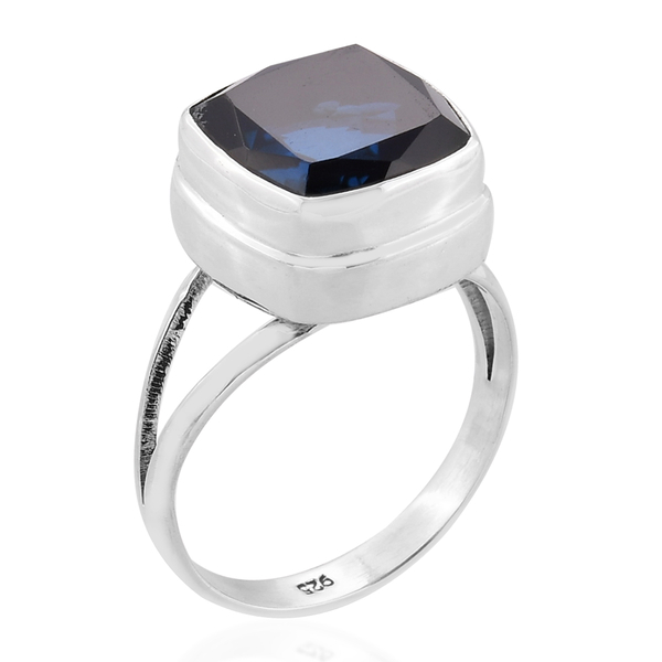 Royal Bali Collection Ceylon Color Quartz (Cush) Solitaire Ring in Sterling Silver 7.975 Ct.