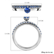 Set of 2 - RHAPSODY 950 Platinum AAAA Ceylon Sapphire Ring, Platinum Wt 6.00 Gms.