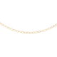 Italian Made- 9K Yellow Gold Curb Chain (Size - 18) with Spring Ring Clasp