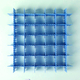 Set of 12 DIY Plastic Grid Drawer Dividers (Size 36X7cm) - Blue