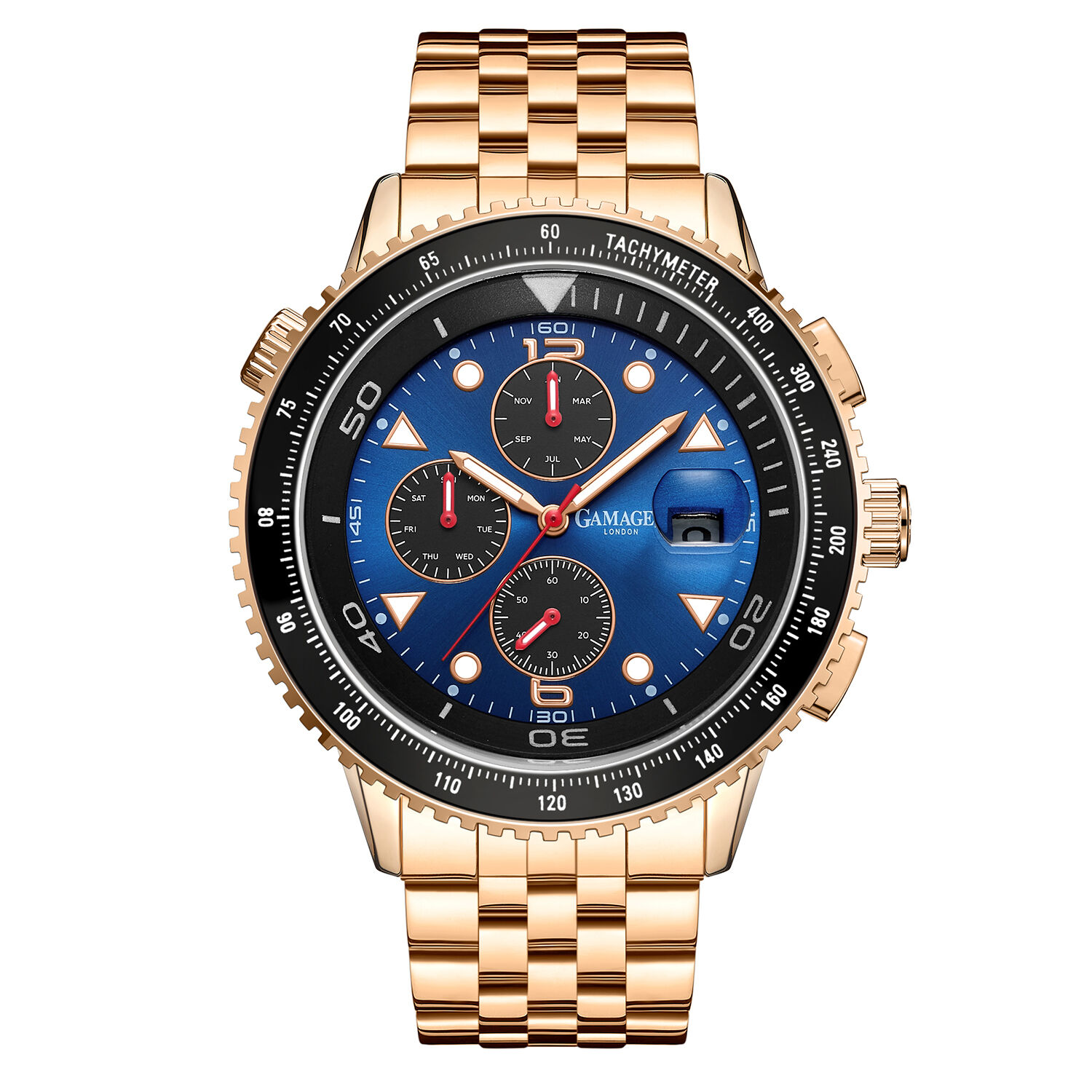 GAMAGES OF LONDON Limited Edition Rotating Sports Automatic Gent's Watch  £275.00 - PicClick UK