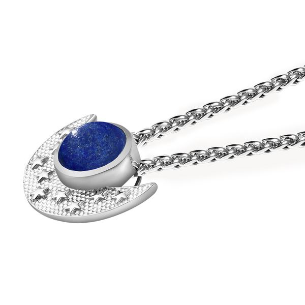 Designer inspired Lapis Lazuli Pendant with Chain (Size 20)
