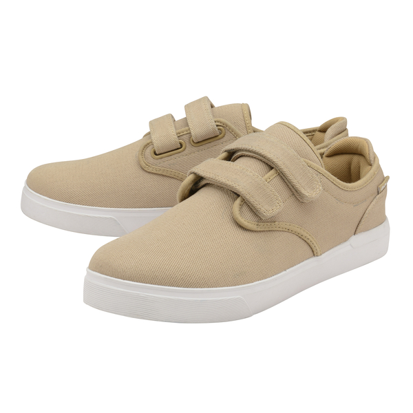 Gola Panama 2 Bar Wide Fit Trainer (Size 9) - Taupe and White