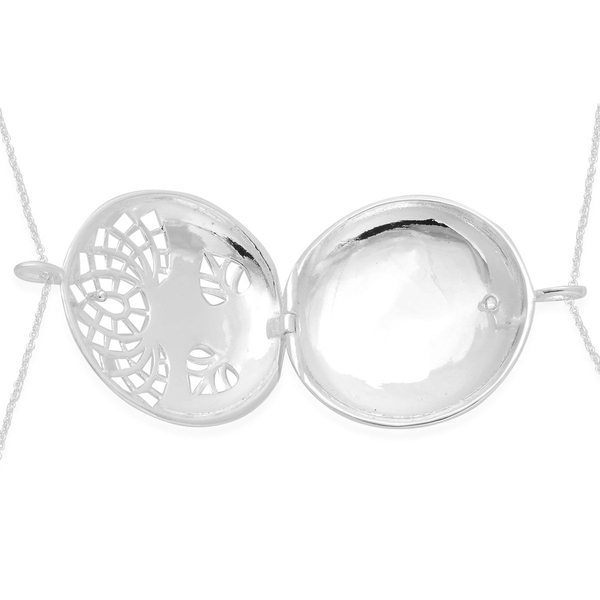 RACHEL GALLEY Sterling Silver Lotus Pendant With Chain, Silver wt 34.20 Gms.