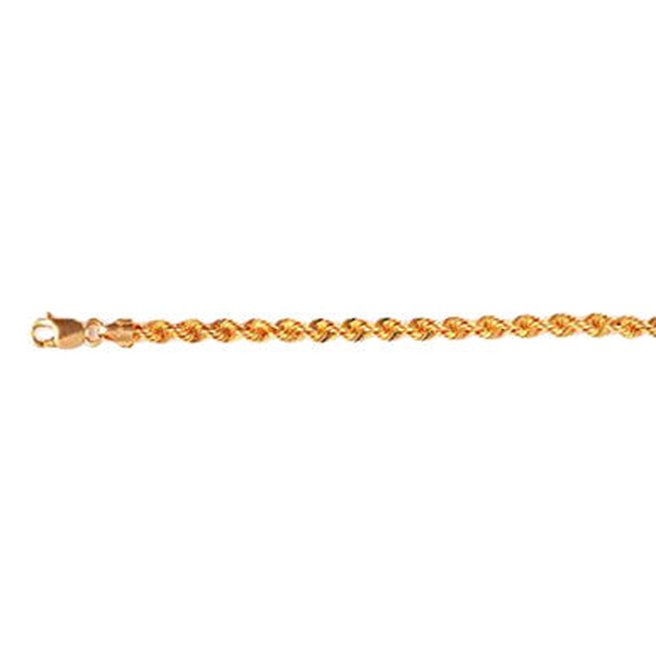 Ottoman Treasure 9K Yellow Gold Rope Chain (Size 20), Gold wt 4.80 Gms.