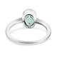 Peacock Quartz Solitaire Ring in Sterling Silver 1.28 Ct.