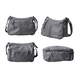 Crossbody Bag with Adjustable Shoulder Strap and Zipper Closure (Size 30x20x11 Cm) - Grey