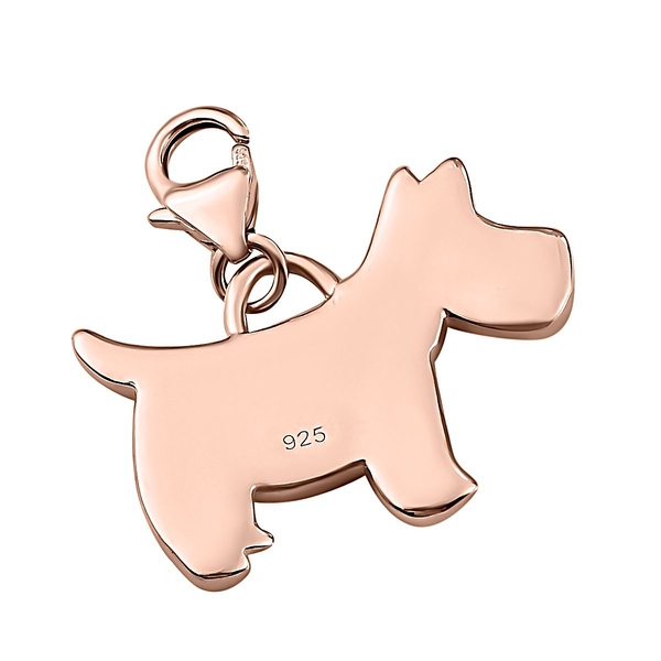 Rose Gold Overlay Sterling Silver Charm