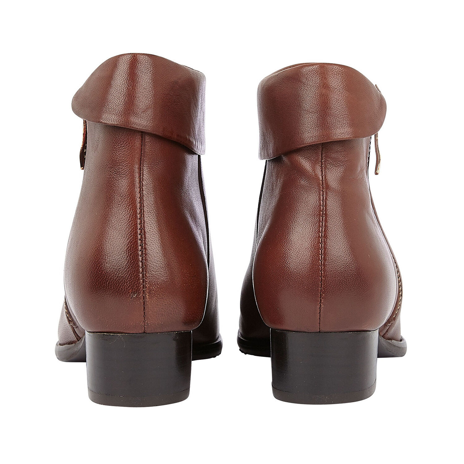 Lotus MAGGIE Ankle Boots with Turn Down Collar and Zipper Closure