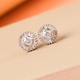 9K Yellow Gold SGL Certified Diamond (I3/G-H) Stud Earrings (With Push Back) 0.50 Ct.