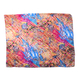 LA MAREY 100% Mulberry Silk Ocean Pattern Womens Scarf (Size:175x110Cm) - Orange, Pink and Multi