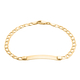 Hatton Garden Close Out Deal- 9K Yellow Gold Curb Bracelet (Size - 7) with Lobster Clasp, Gold Wt. 3