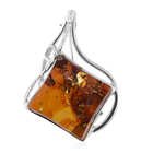 Natural Baltic Amber Brooch in Sterling Silver 25.00 Ct, Silver wt 8.99 Gms