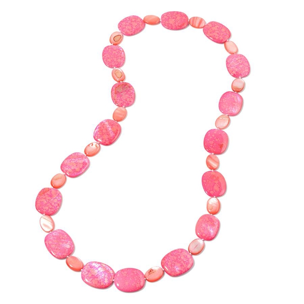 Dyed Shell Necklace (Size 32) 614.100 Ct.