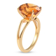 Collector Edition - Madeira Citrine Ring in 14K Gold Overlay Sterling Silver 4.24 Ct