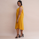 JOVIE 100% Viscose Solid Sleeveless Dress (Size 10-22 ) - Mustard