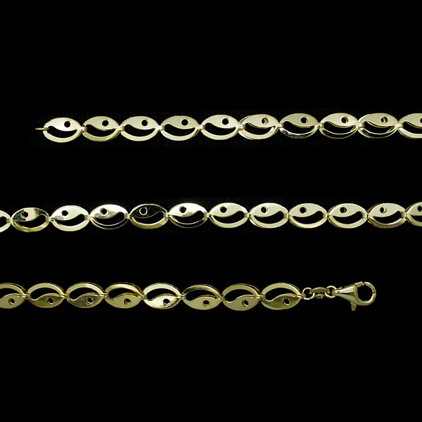 Designer Inspired 9K Y Gold Fancy Necklace (Size 20), Gold Wt 5.70 Gms.
