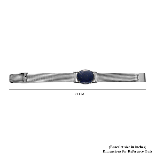 Lapis Lazuli Bracelet (Size 9) in Stainless Steel