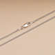 Sterling Silver Spiga Chain (Size 22) With Lobster Clasp.