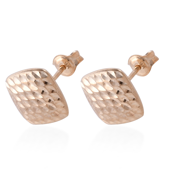 Royal Bali Collection 9K Yellow Gold Stud Earrings (With Push Back)