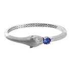 J Francis Sapphire Colour  Panther Bangle 7.5 Inch