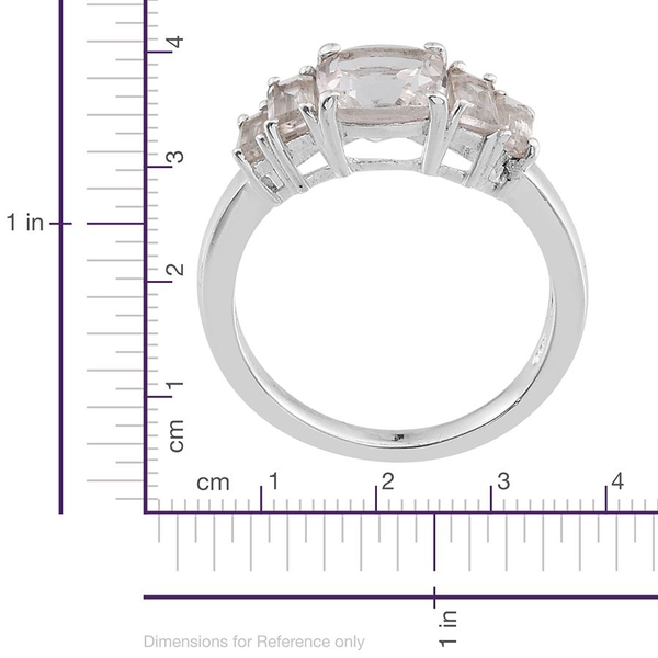 Golconda Diamond Topaz (Cush 1.75 Ct), White Topaz Ring in Sterling Silver 2.750 Ct.
