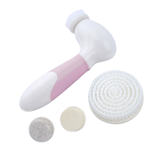 4 in 1 Facial Cleaning Brush 4AA Battery Not Included Cool Pink