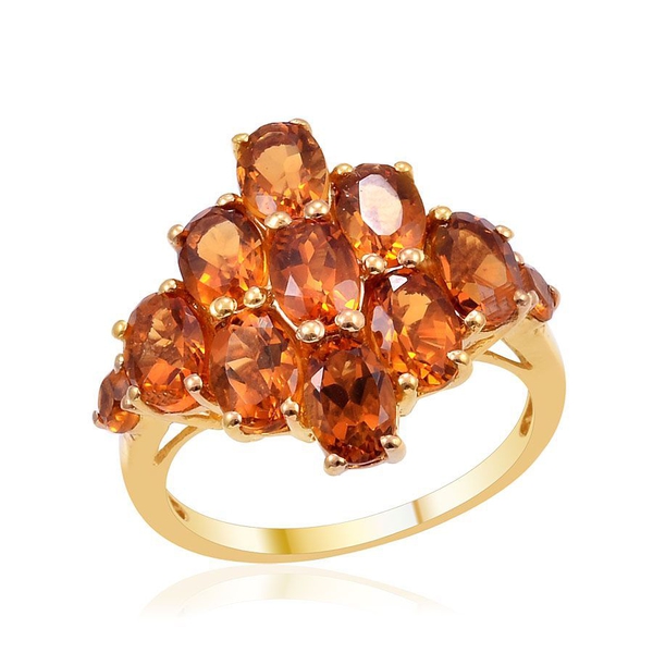 Madeira Citrine (Ovl) Ring in 14K Gold Overlay Sterling Silver 3.750 Ct.