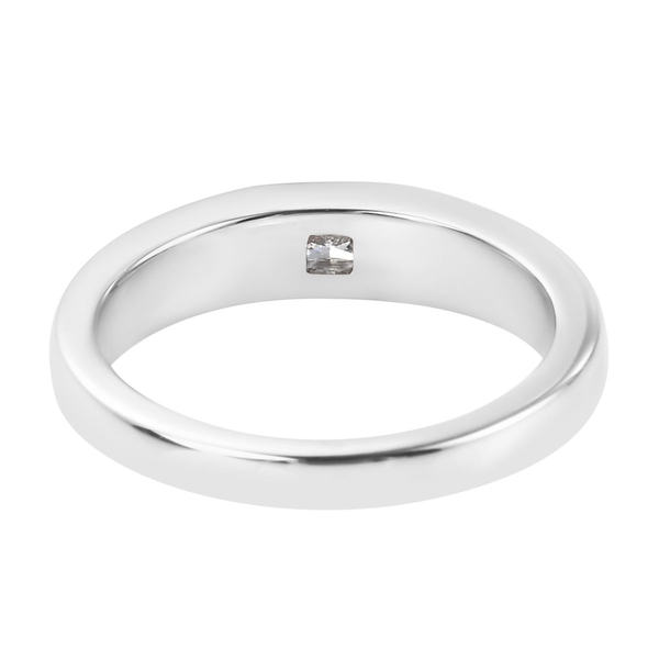 RHAPSODY 950 Platinum IGL Certified Diamond (E-F/ VS) Band Ring 0.14 Ct.