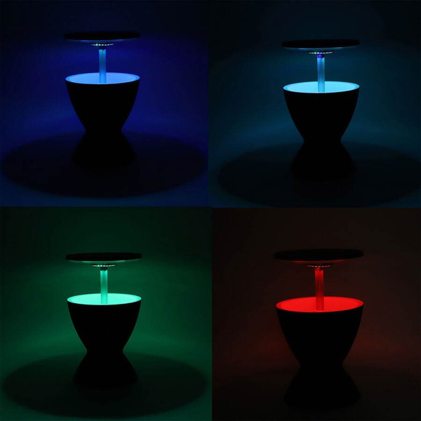 3-in-1 Belle Cool Bar with Colour Changing Light in Black (Size:48x48x57Cm)
