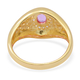 Pink Sapphire and Natural Cambodian Zircon Ring in Yellow Gold Overlay Sterling Silver 2.01 Ct.