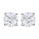 NY Close Out - 14K White Gold Diamond (I1-I2/G-H) Earrings (with Push Back) 0.75 Ct.