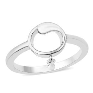 LucyQ Tears Collection - Rhodium Overlay Sterling Silver Ring