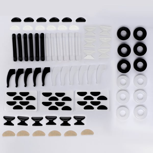 Set of 48 - Glasses Accessories - Black and White