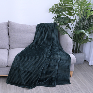 TJC Flannel Cord Blanket - Green
