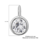 2 Piece Set - 9K White Gold SGL Certified Diamond (G-H/I3) Stud Earrings (with Push Back) and Pendant 0.36 Ct.