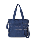 Multi Pockets Tote Bag with Handle Drop and Shoulder Strap (Size 36x33x15 Cm) - Navy