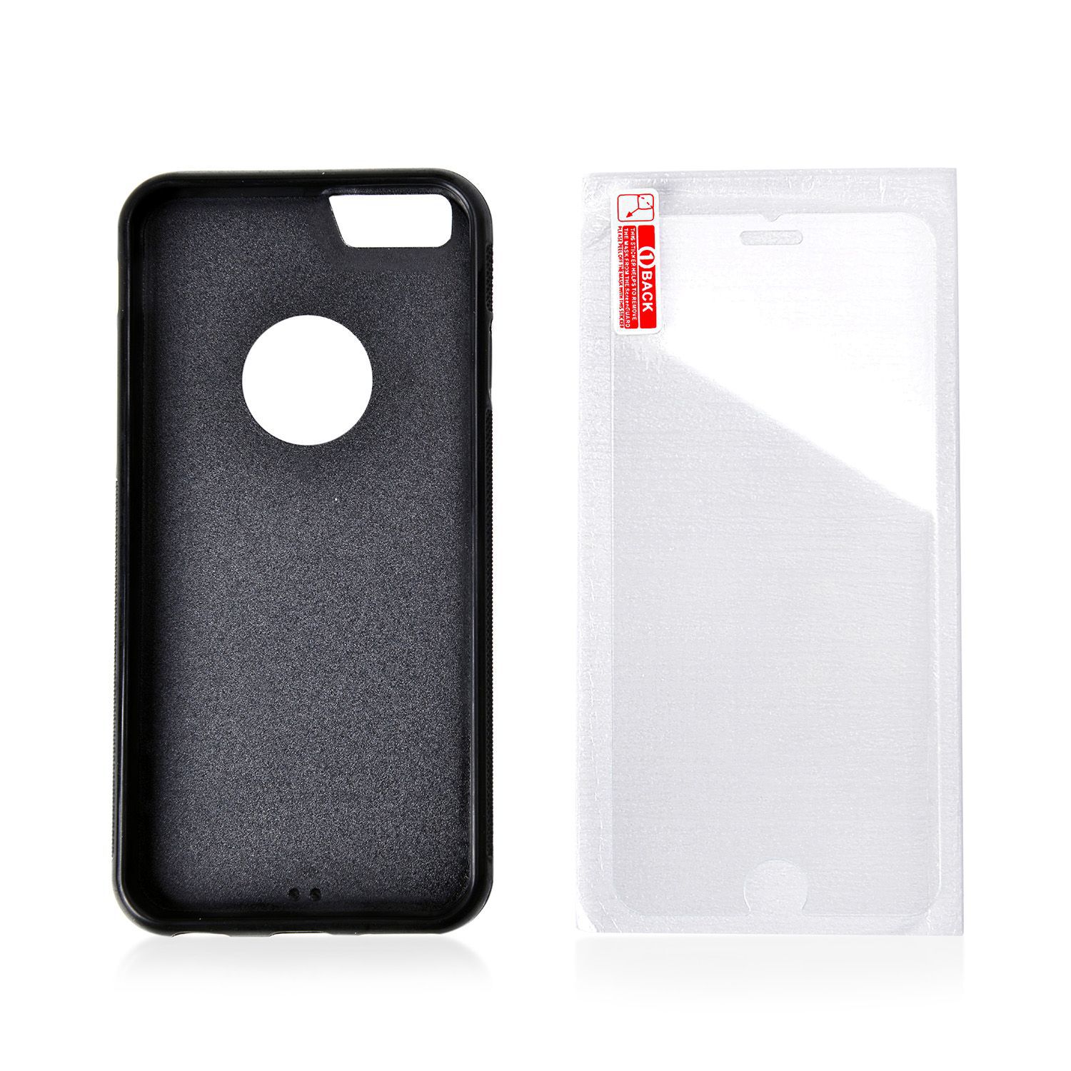 Antigravity iPHONE 5S Phone Cover Black with Logo Hole and Toughened Membrane (Size 10x6 Cm)