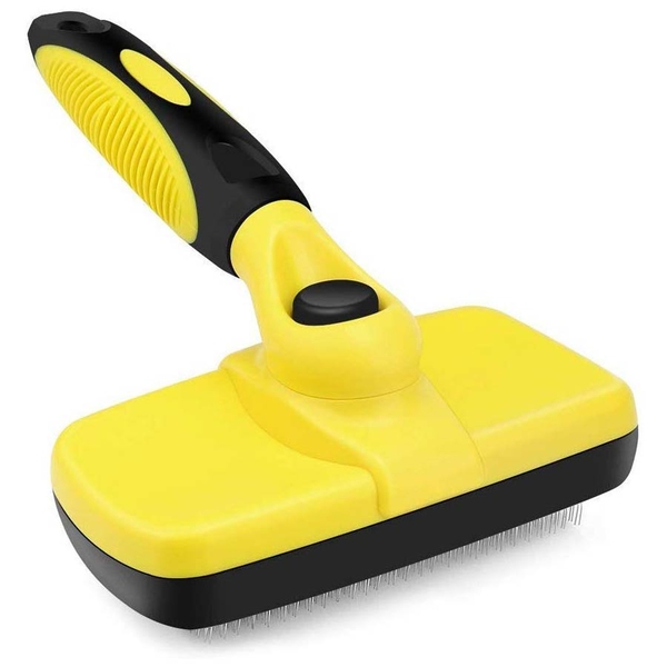 Yellow and Black Colour Slicker Brush (Size 18x12 Cm)