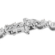 Lustro Stella Platinum Over Sterling Silver Tennis Bracelet (Size 7.5) Made with Finest CZ 6.60 Ct, Silver wt. 14.41 Gms