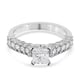 NY Close Out Deal 14K White Gold Independent Laboratory Certified (Centre Diamond 0.90 Ct) Diamond (
