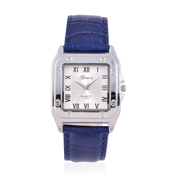 GENOA Japanese Movement Silver Colour Dial Water Resistant Watch in Silver Tone with Stainless Steel