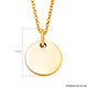Yellow Gold Overlay Sterling Silver Pendant with Chain (Size 18)