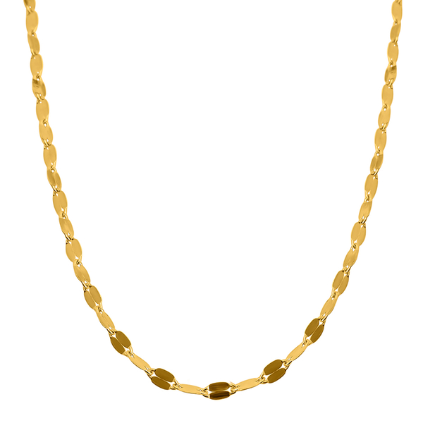 9K Yellow Gold Sparkle Forzatina Chain (Size 20), Gold wt 1.70 Gms