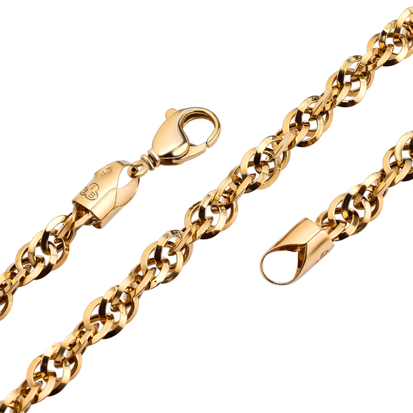 Hatton Garden Close Out Deal- 9K Yellow Gold Prince of Wales Chain (Size - 20) with Lobster Clasp, Gold Wt. 12.00 Gms