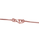 Rose Gold Overlay Sterling Silver Box Chain (Size - 20) with Lobster Clasp