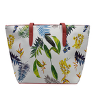 David Jones Tropical Floral Printed Tote Bag - Raspberry